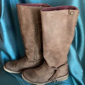Roxy Rider J Round Toe Knee High Brown Boot SZ8.5